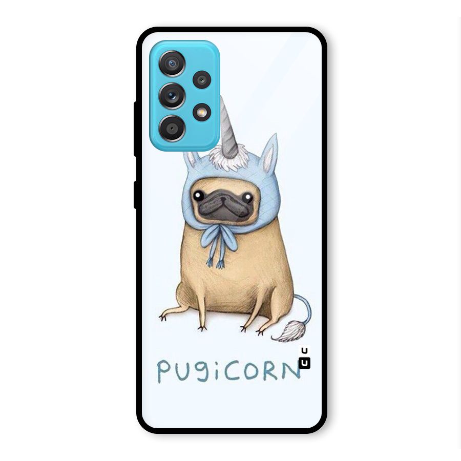 Pugicorn Glass Back Case for Galaxy A52