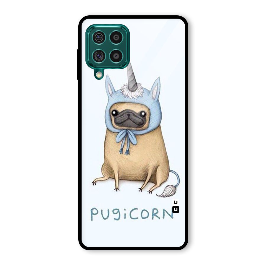 Pugicorn Glass Back Case for Galaxy F62