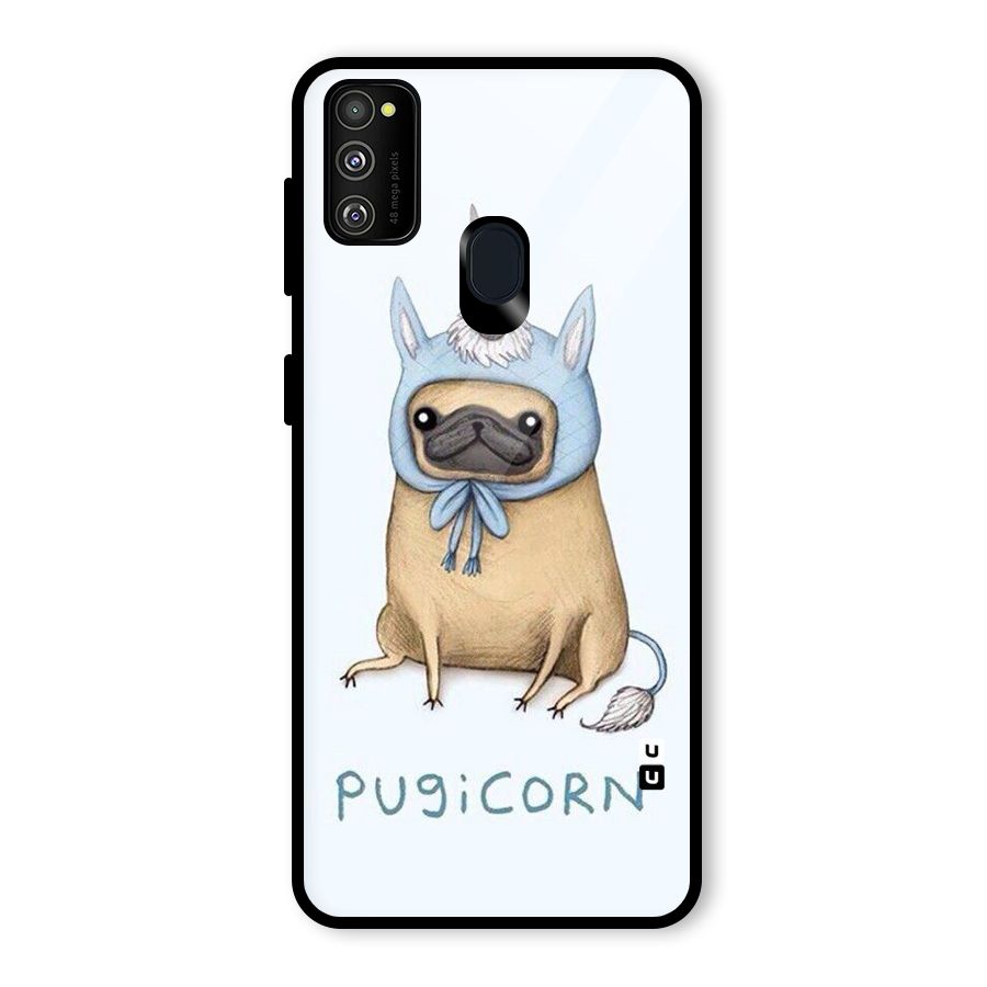 Pugicorn Glass Back Case for Galaxy M30s