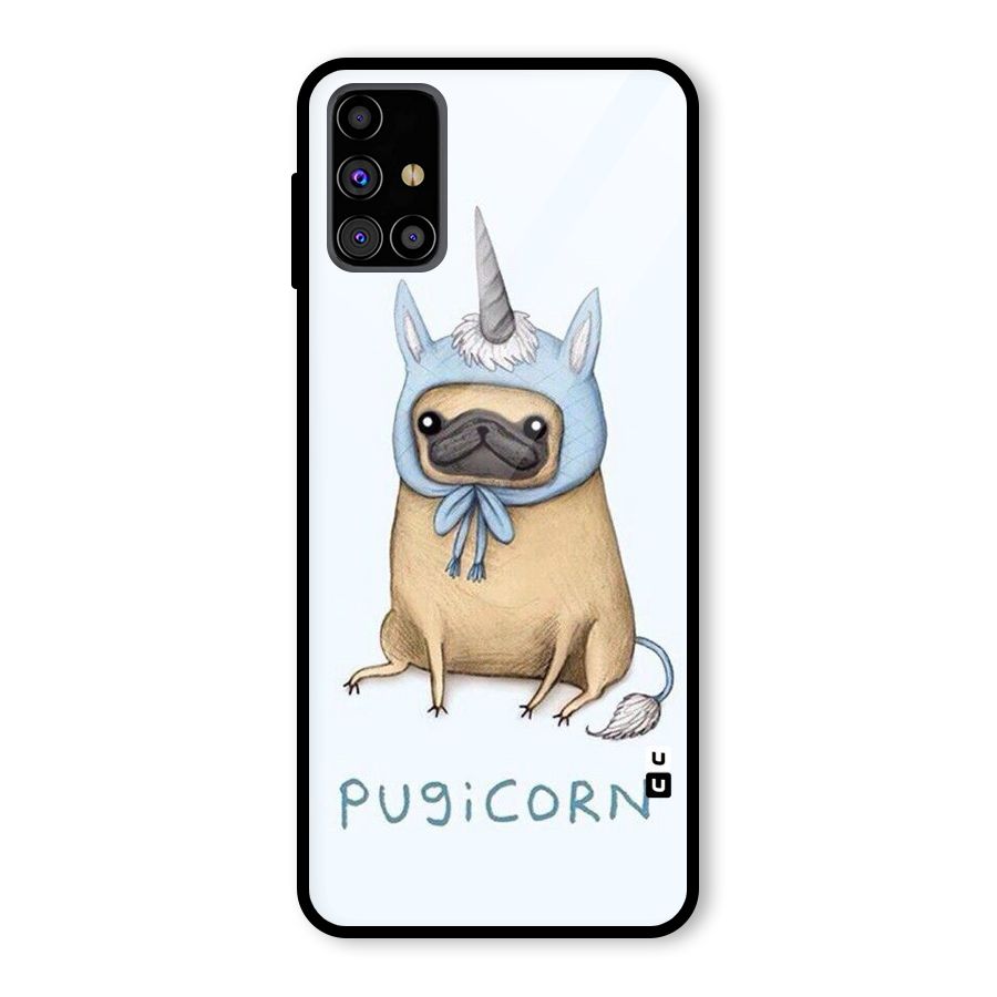Pugicorn Glass Back Case for Galaxy M31s