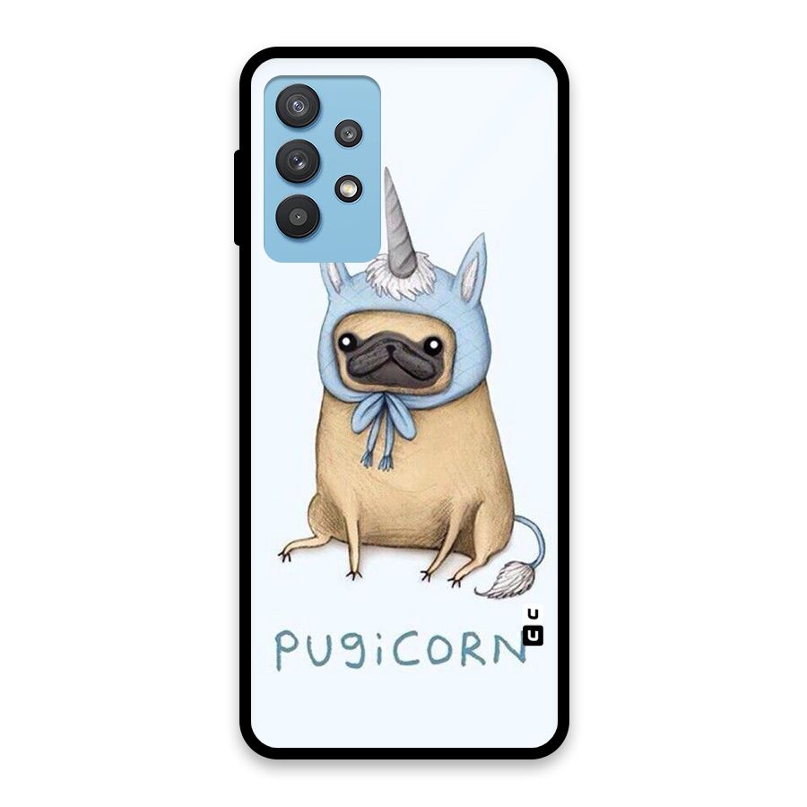 Pugicorn Glass Back Case for Galaxy M32 5G