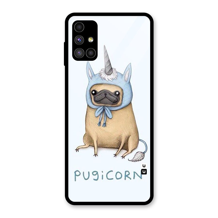 Pugicorn Glass Back Case for Galaxy M51