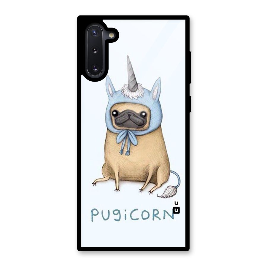Pugicorn Glass Back Case for Galaxy Note 10