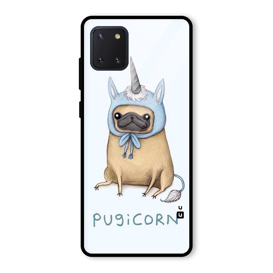 Pugicorn Glass Back Case for Galaxy Note 10 Lite