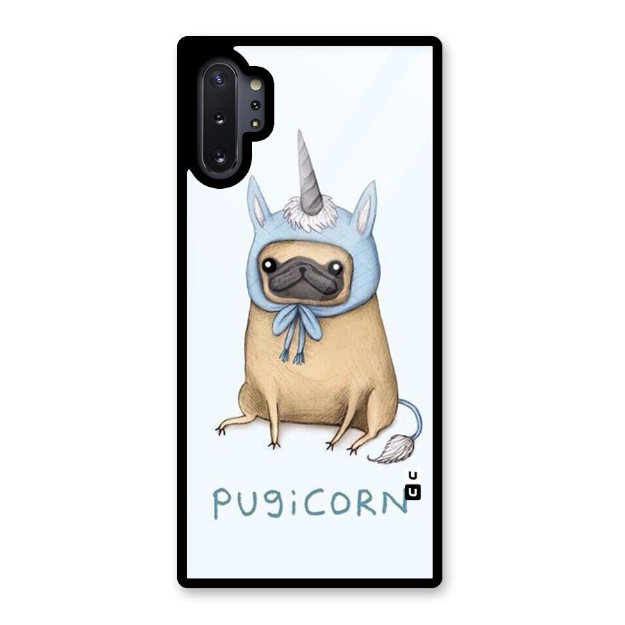 Pugicorn Glass Back Case for Galaxy Note 10 Plus