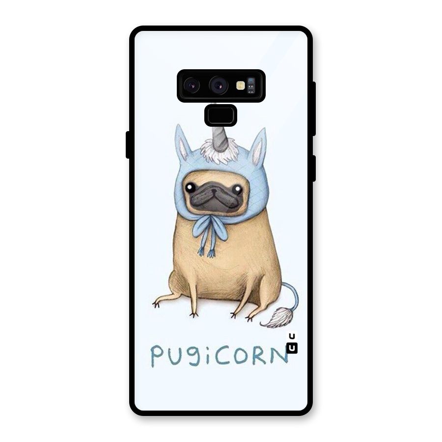 Pugicorn Glass Back Case for Galaxy Note 9
