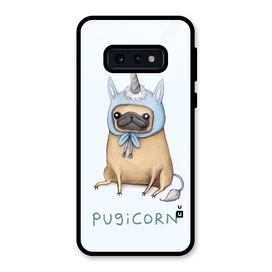 Pugicorn Glass Back Case for Galaxy S10e