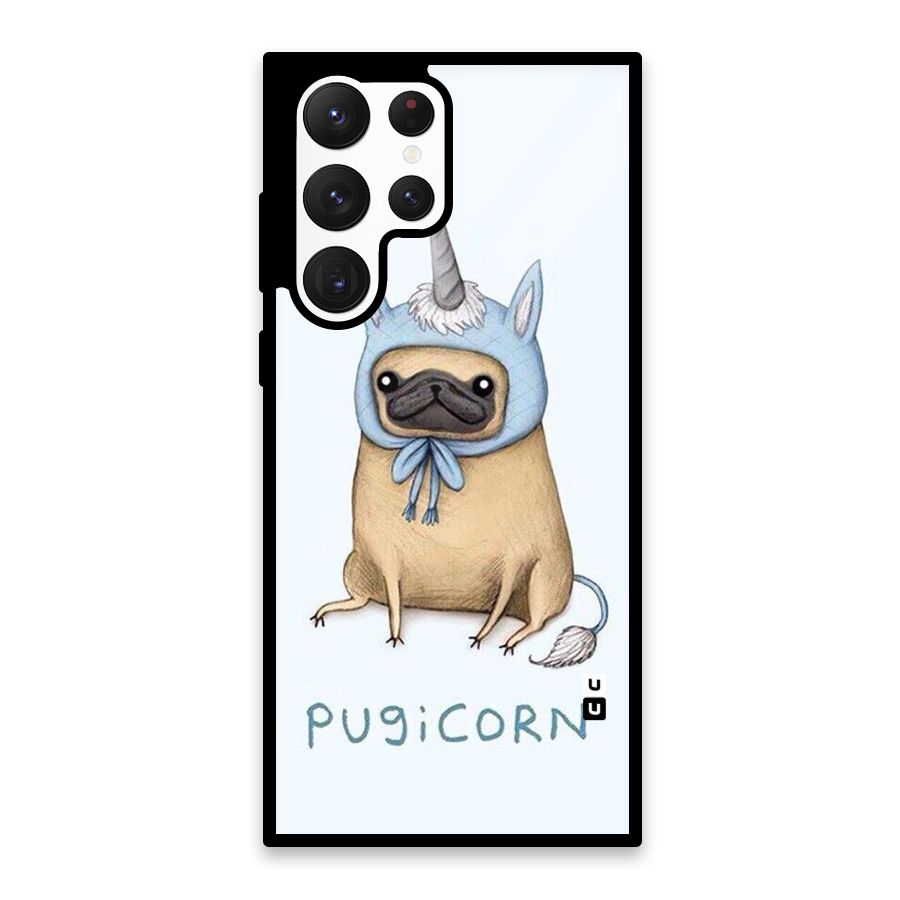 Pugicorn Glass Back Case for Galaxy S22 Ultra 5G