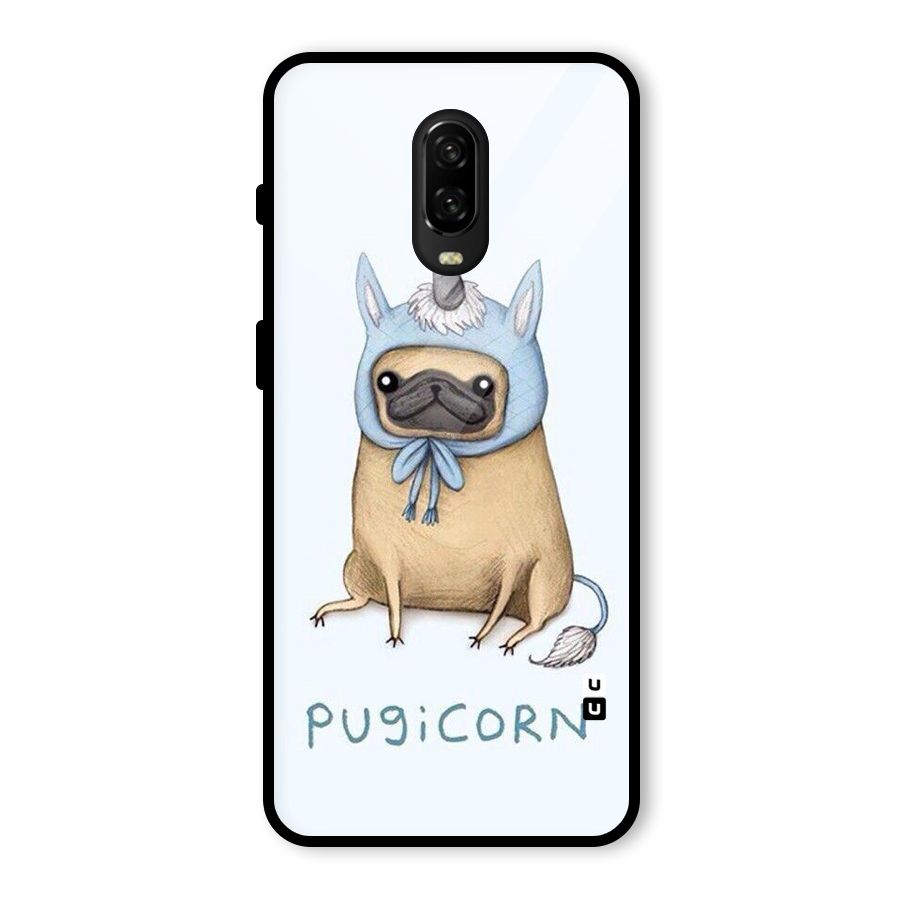 Pugicorn Glass Back Case for OnePlus 6T