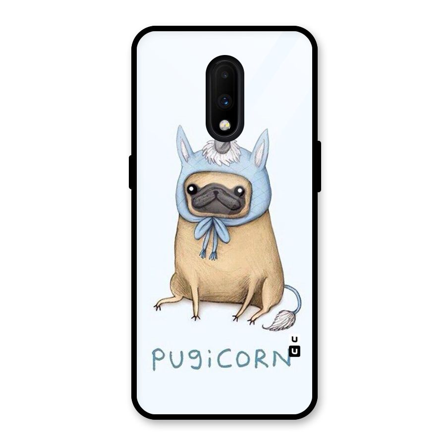 Pugicorn Glass Back Case for OnePlus 7