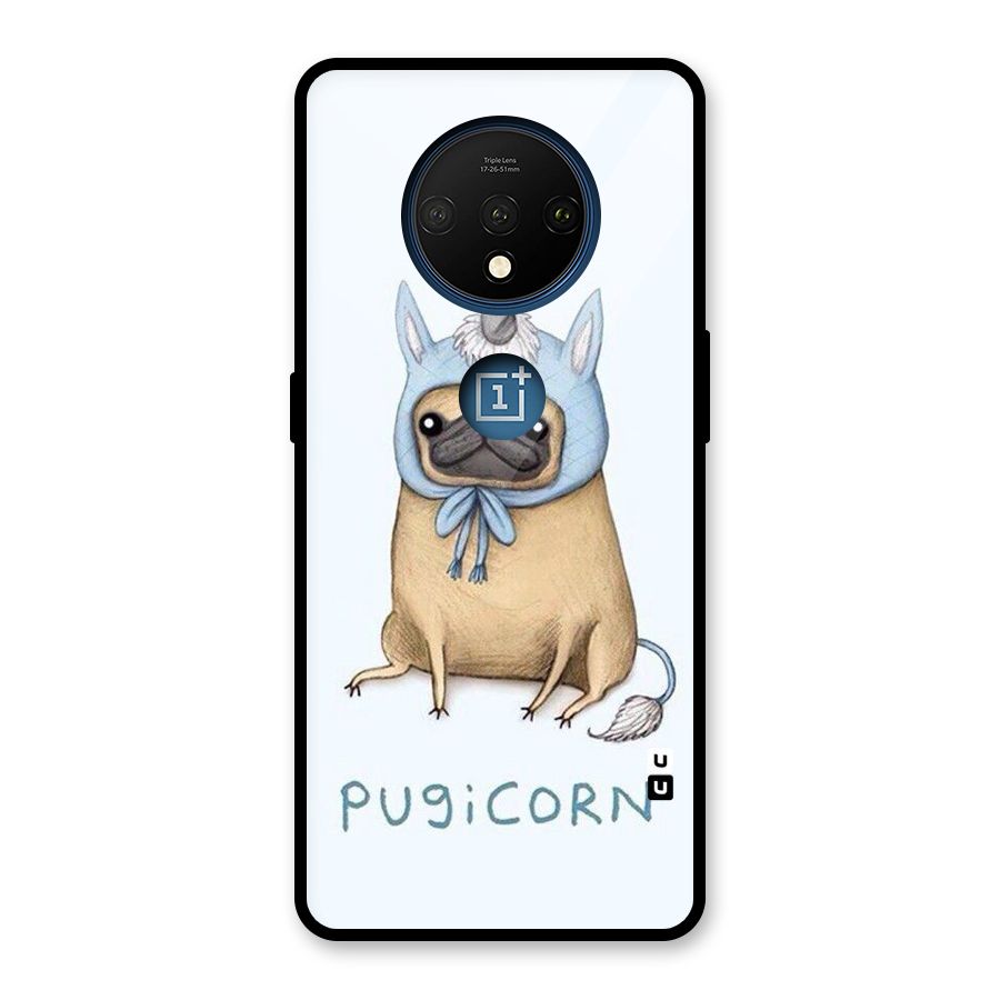 Pugicorn Glass Back Case for OnePlus 7T