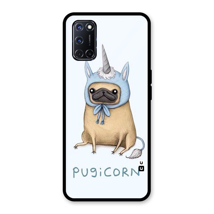 Pugicorn Glass Back Case for Oppo A52