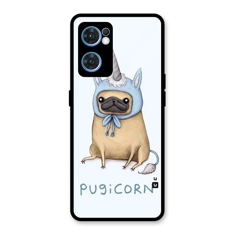 Pugicorn Glass Back Case for Oppo Reno7 5G