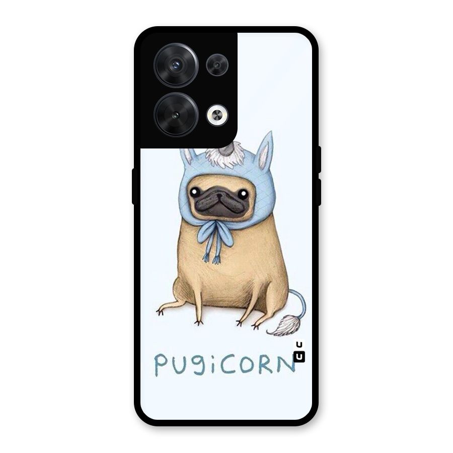 Pugicorn Glass Back Case for Oppo Reno8 5G