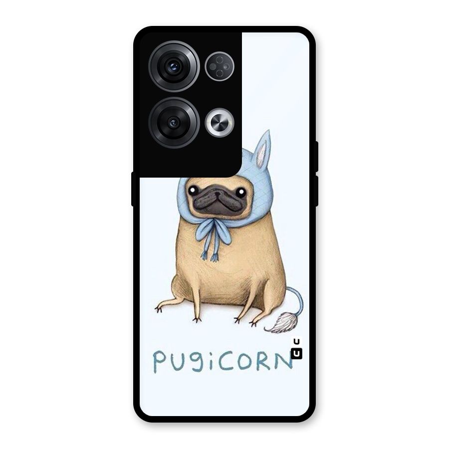 Pugicorn Glass Back Case for Oppo Reno8 Pro 5G