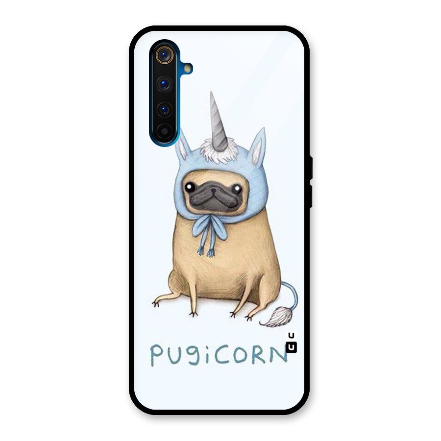 Pugicorn Glass Back Case for Realme 6 Pro