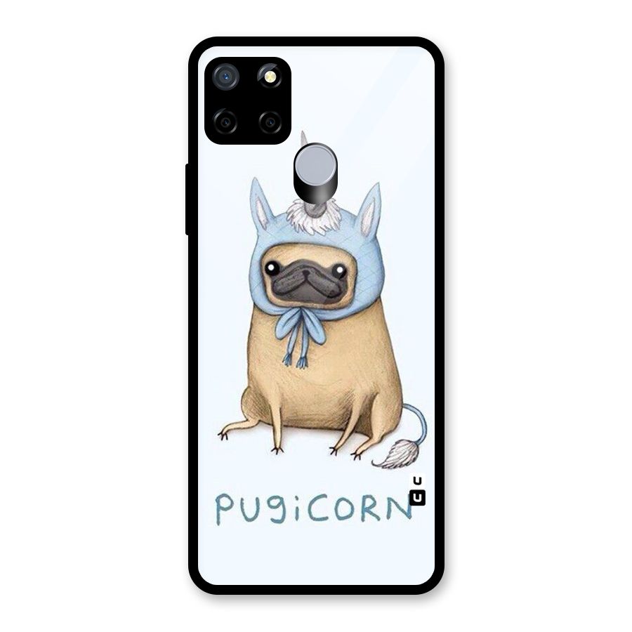 Pugicorn Glass Back Case for Realme Narzo 20