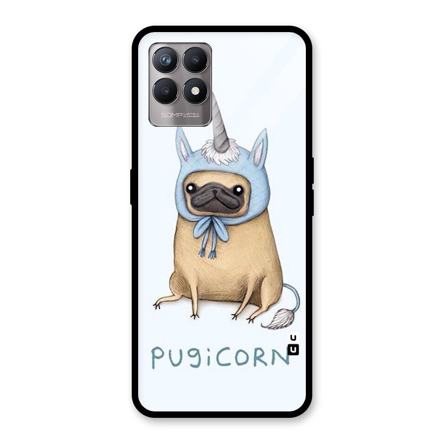 Pugicorn Glass Back Case for Realme Narzo 50