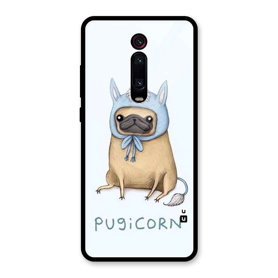 Pugicorn Glass Back Case for Redmi K20