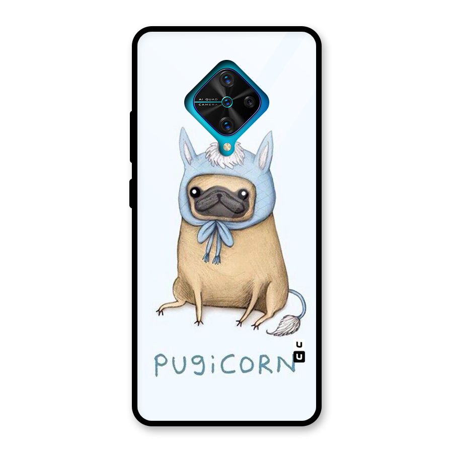 Pugicorn Glass Back Case for Vivo S1 Pro