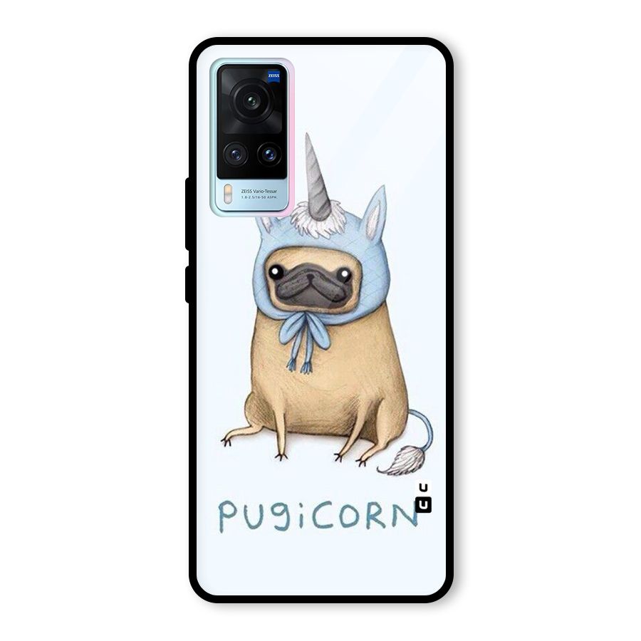 Pugicorn Glass Back Case for Vivo X60