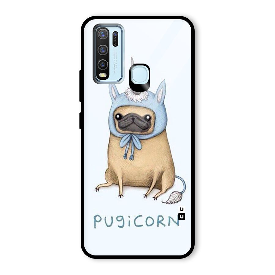 Pugicorn Glass Back Case for Vivo Y50