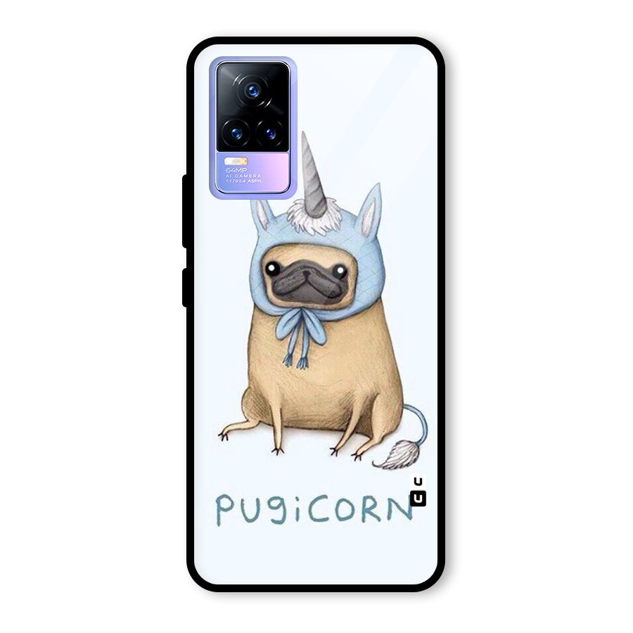 Pugicorn Glass Back Case for Vivo Y73