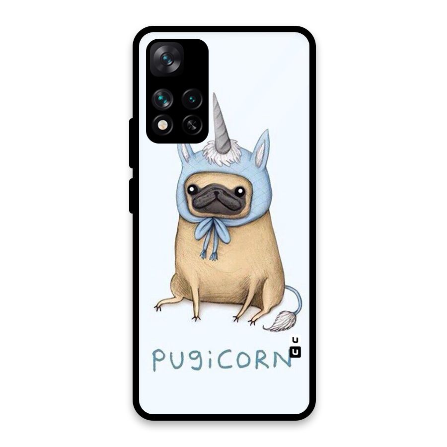 Pugicorn Glass Back Case for Xiaomi 11i HyperCharge 5G