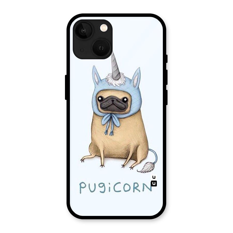 Pugicorn Glass Back Case for iPhone 13