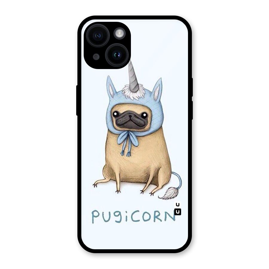 Pugicorn Glass Back Case for iPhone 14