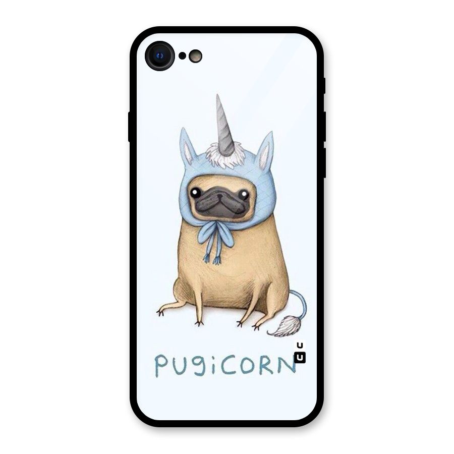 Pugicorn Glass Back Case for iPhone SE 2022