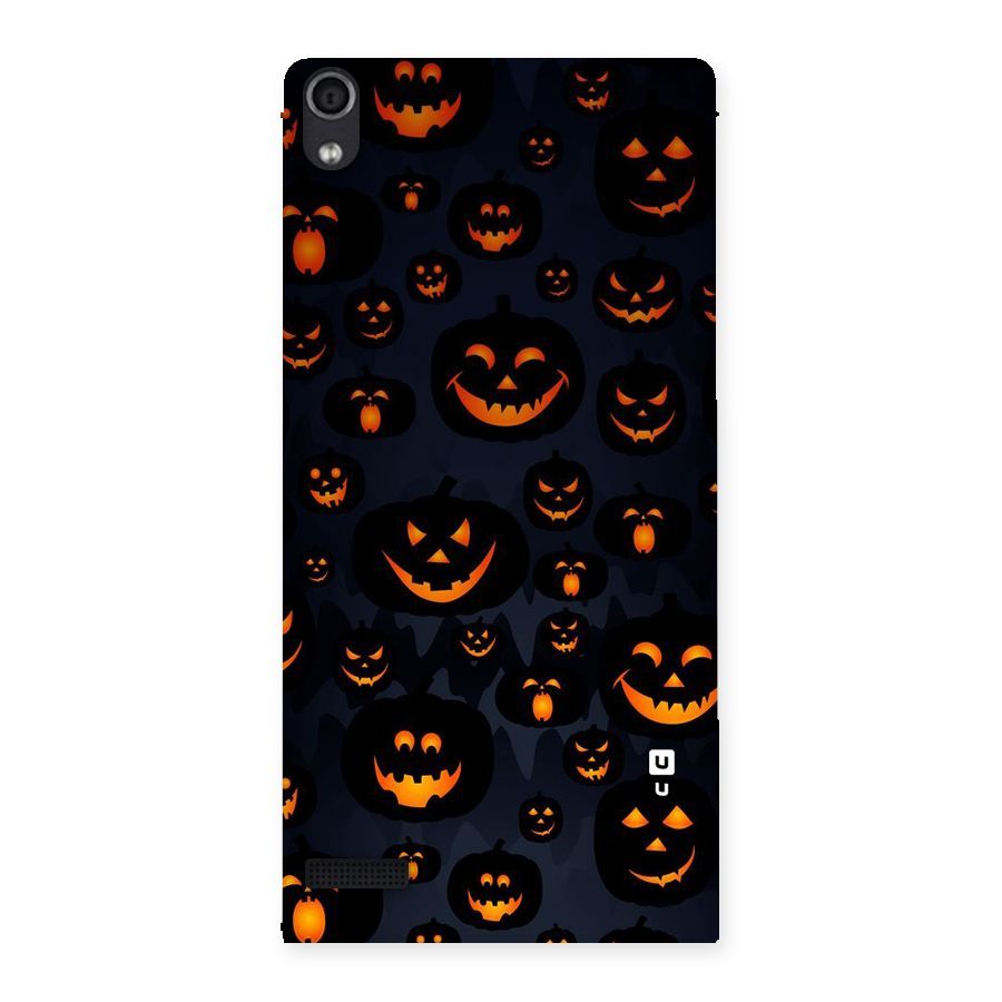 Pumpkin Smile Pattern Back Case for Ascend P6