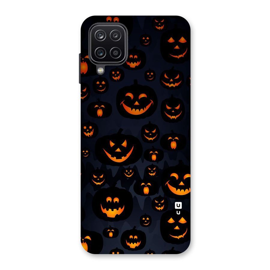 Pumpkin Smile Pattern Back Case for Galaxy A12
