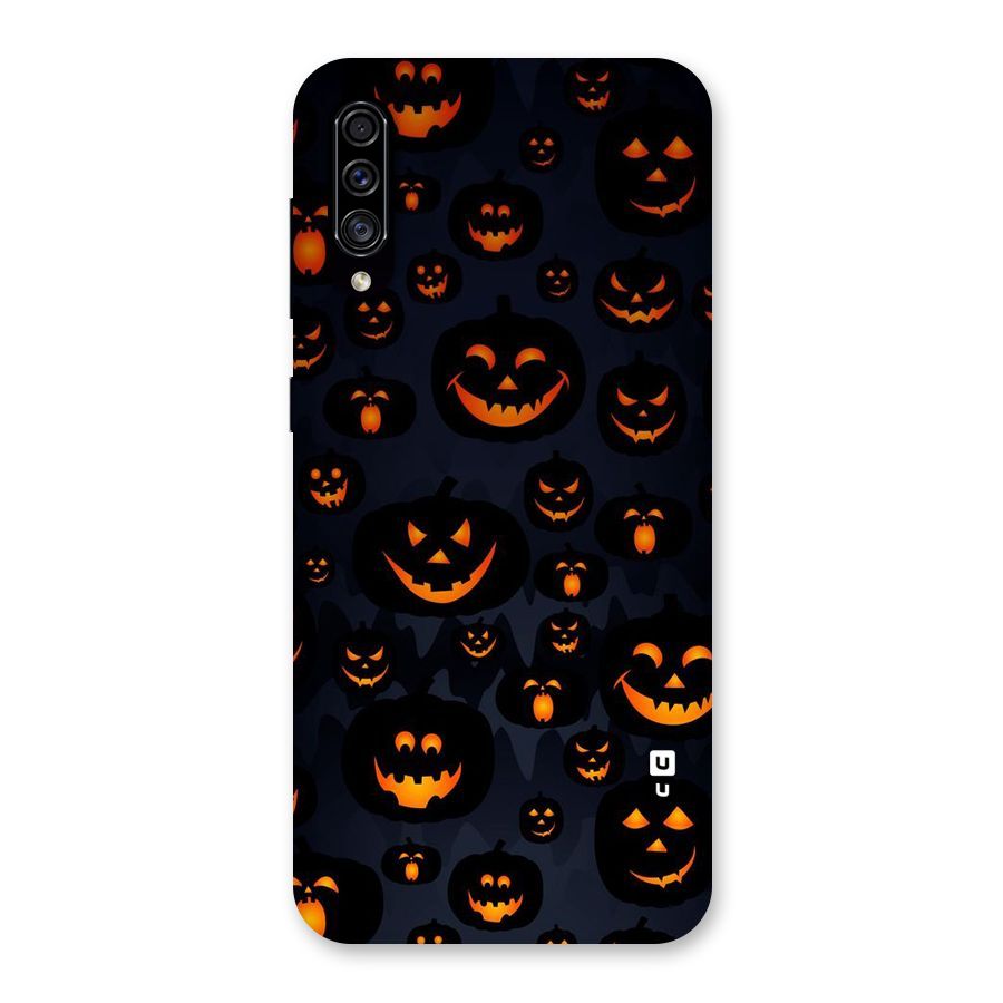 Pumpkin Smile Pattern Back Case for Galaxy A30s