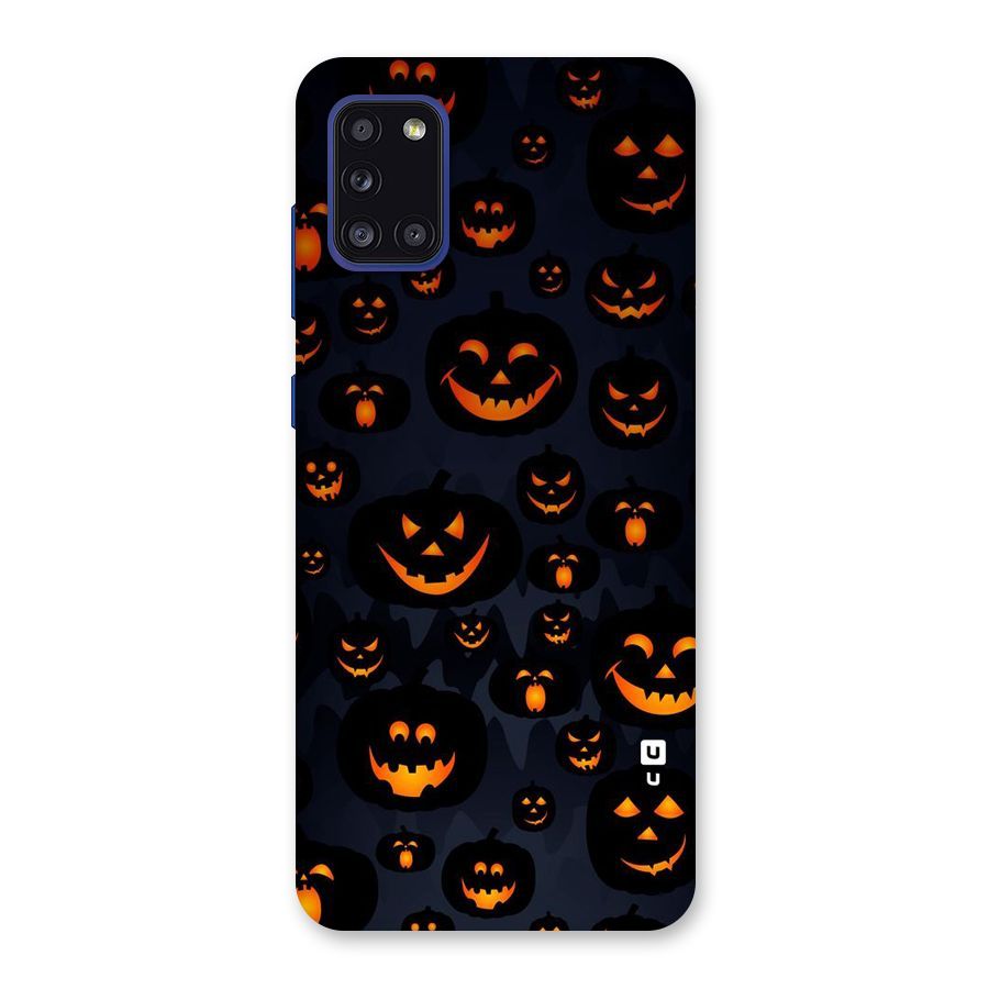 Pumpkin Smile Pattern Back Case for Galaxy A31