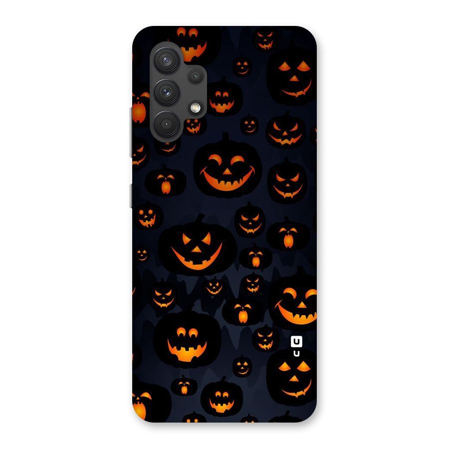 Pumpkin Smile Pattern Back Case for Galaxy A32