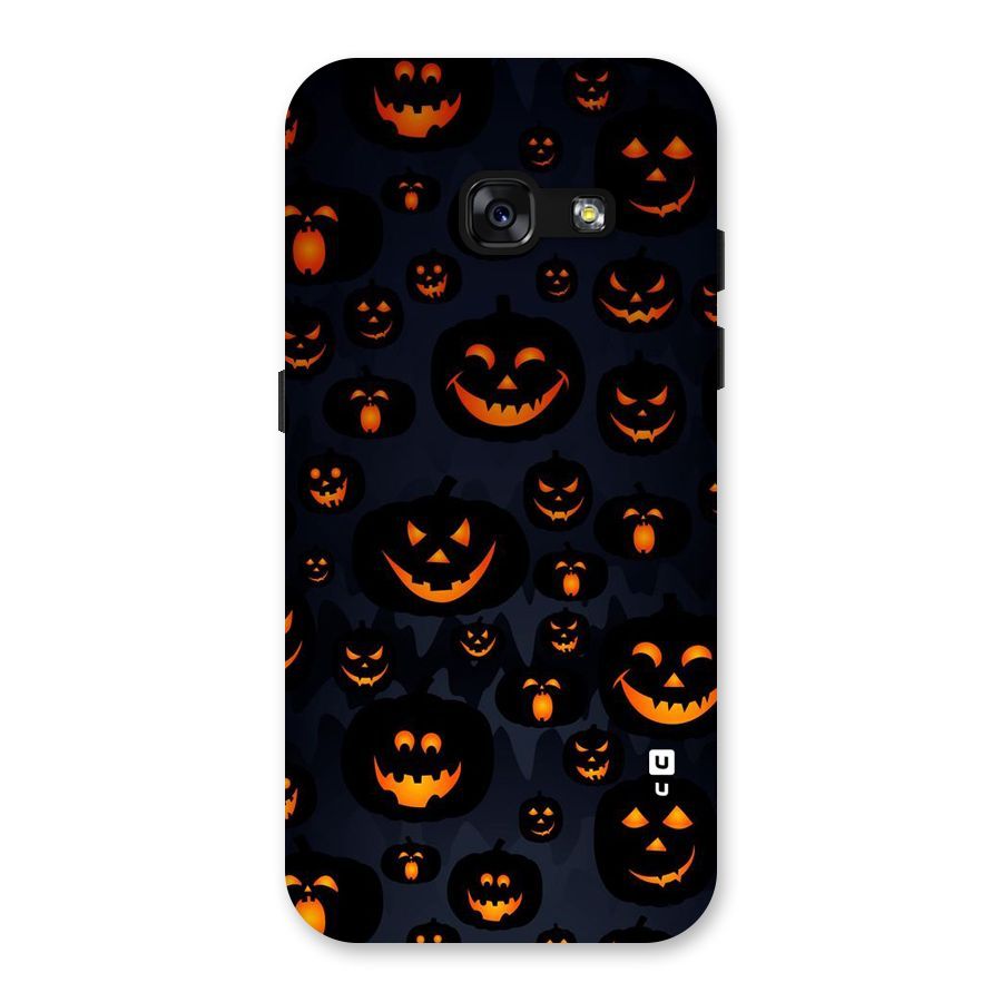 Pumpkin Smile Pattern Back Case for Galaxy A3 (2017)