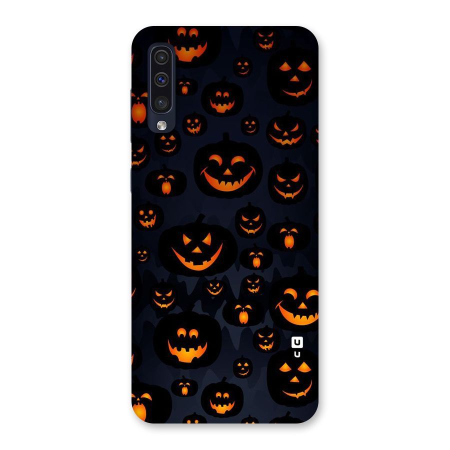 Pumpkin Smile Pattern Back Case for Galaxy A50s