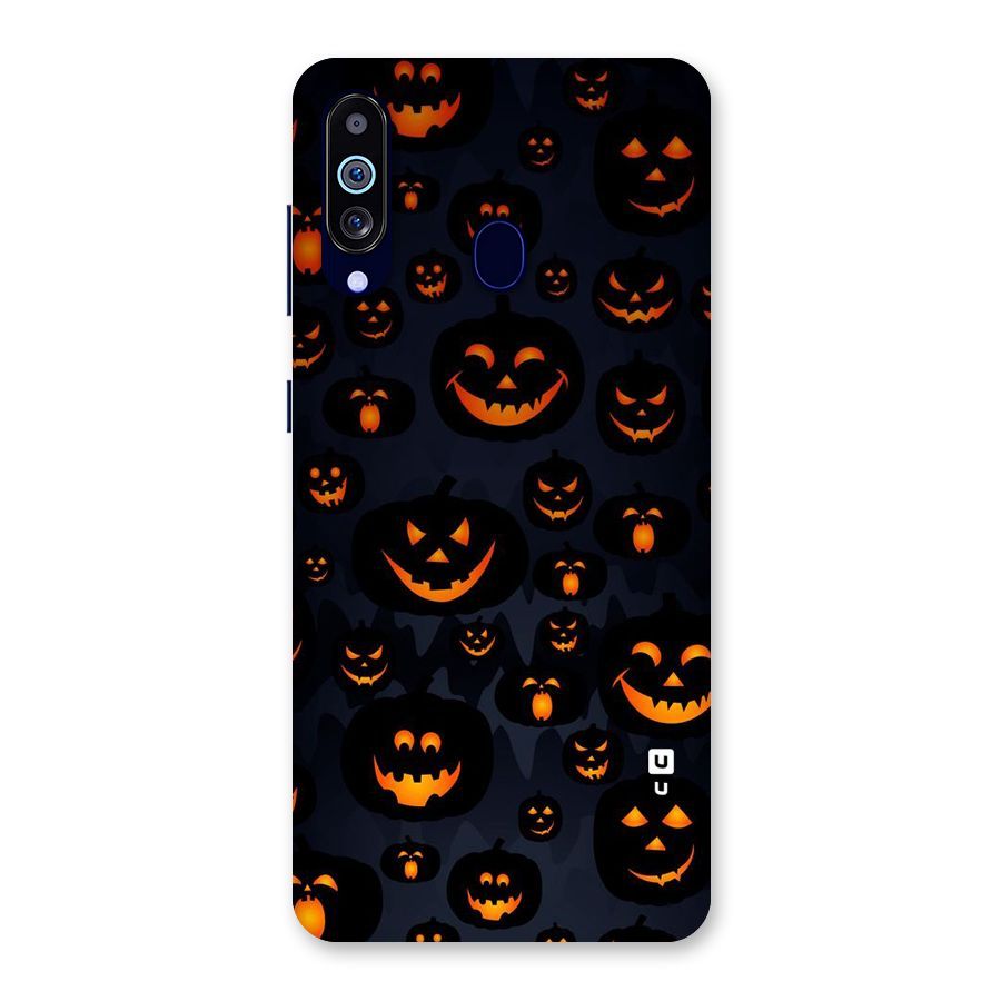 Pumpkin Smile Pattern Back Case for Galaxy A60