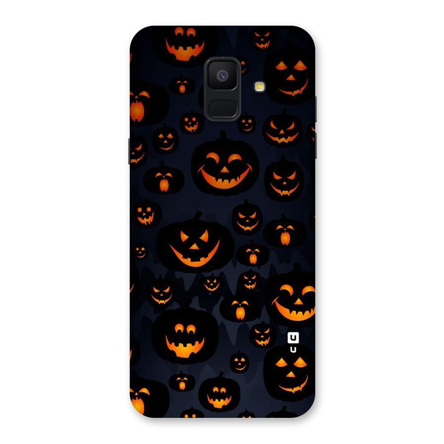 Pumpkin Smile Pattern Back Case for Galaxy A6 (2018)
