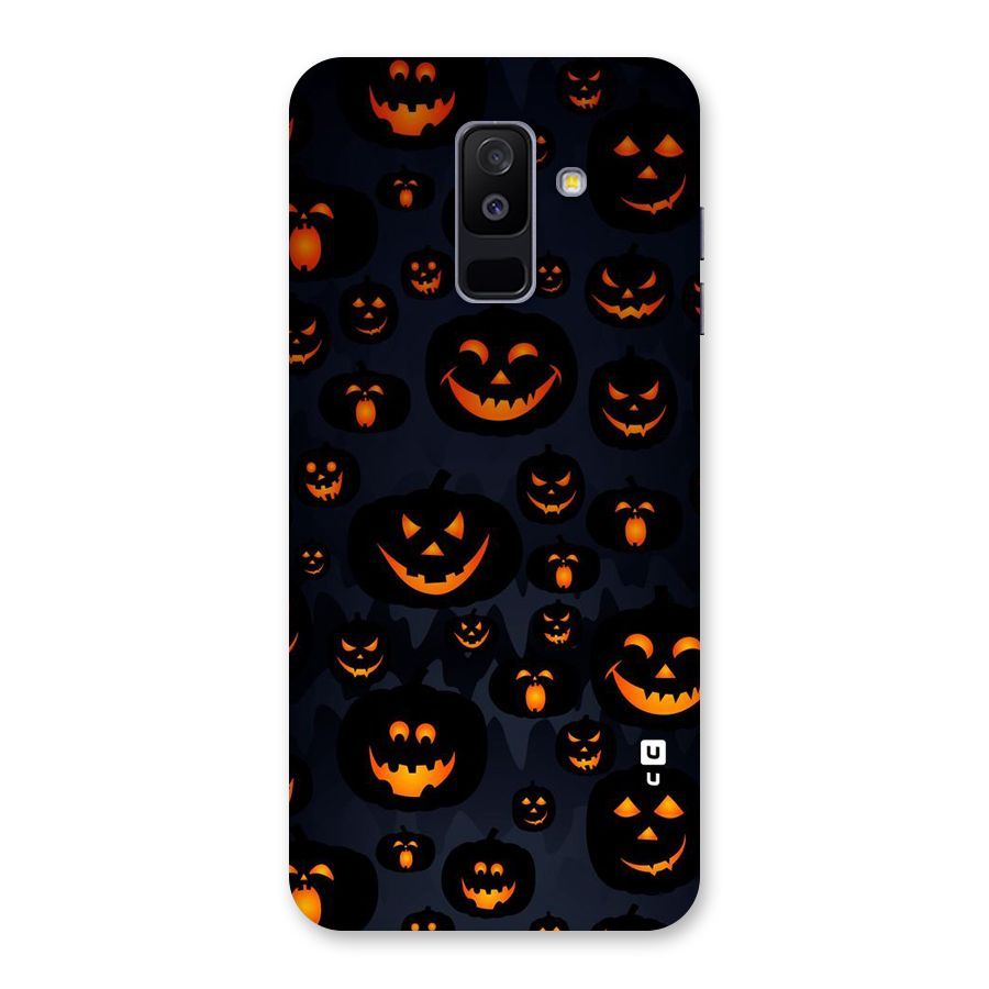 Pumpkin Smile Pattern Back Case for Galaxy A6 Plus