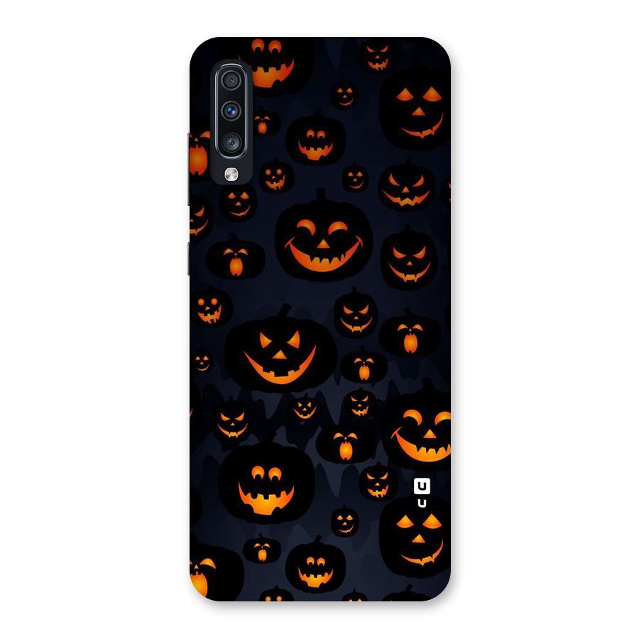 Pumpkin Smile Pattern Back Case for Galaxy A70
