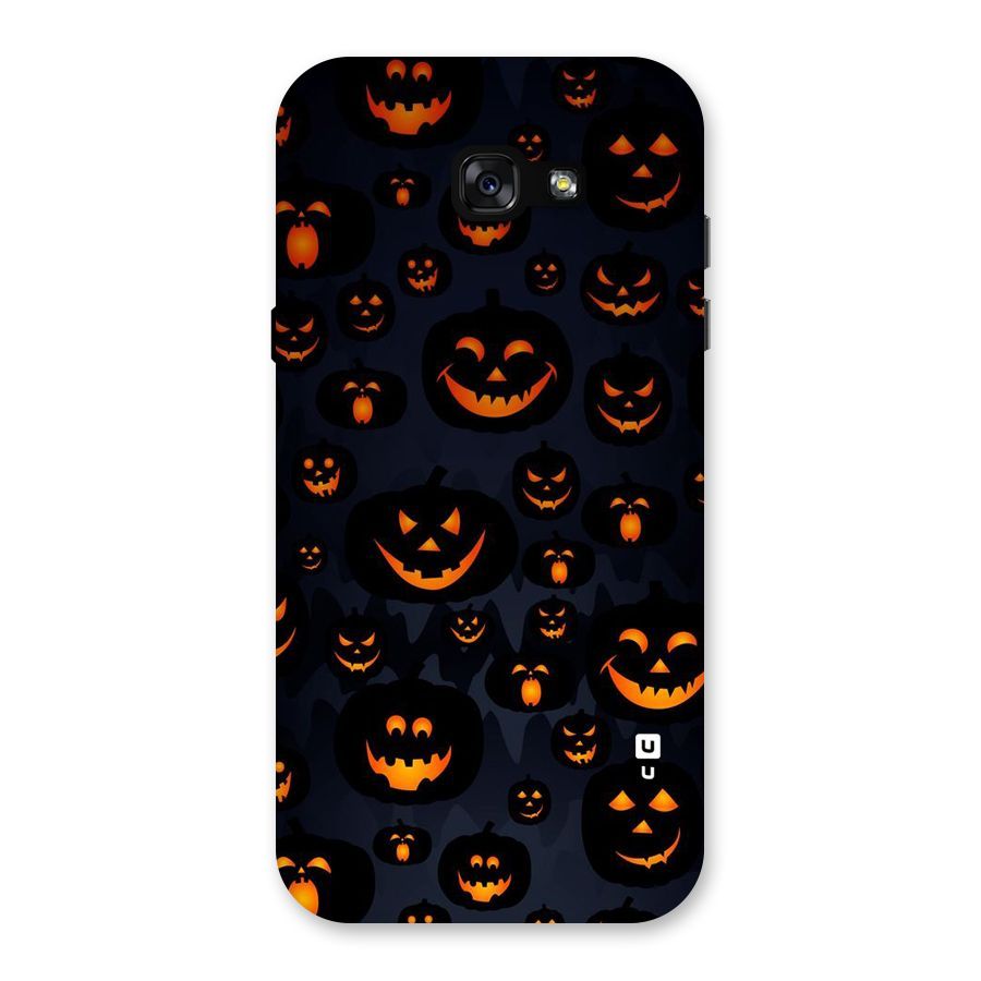 Pumpkin Smile Pattern Back Case for Galaxy A7 (2017)
