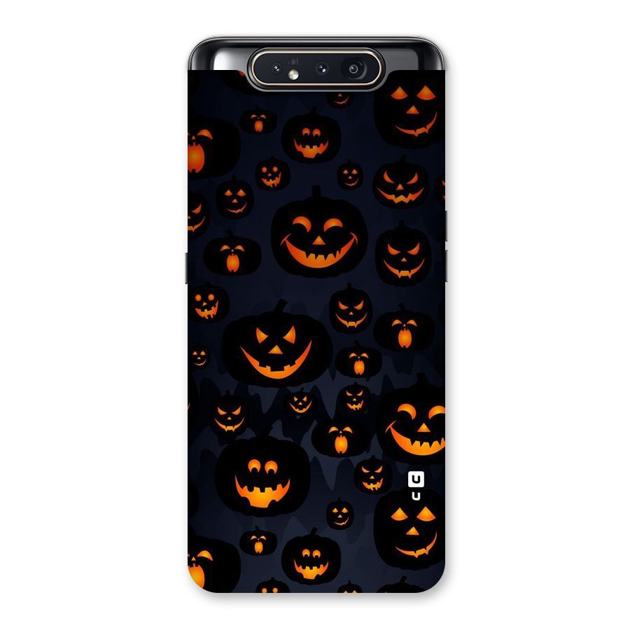 Pumpkin Smile Pattern Back Case for Galaxy A80