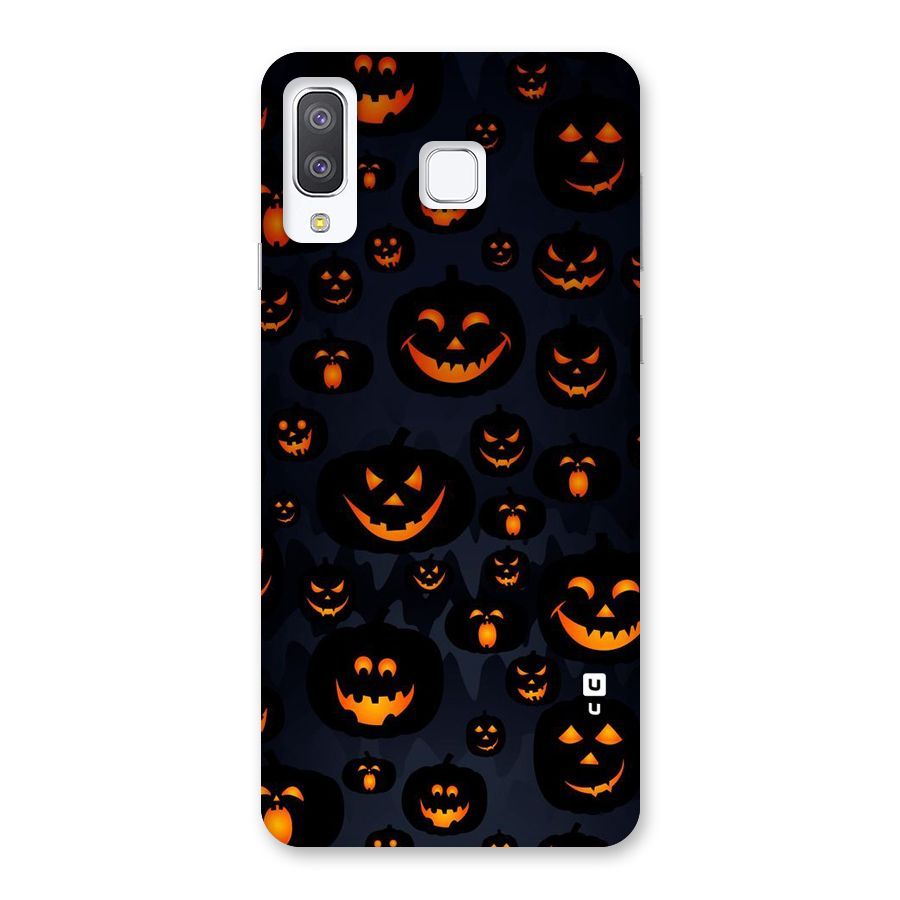 Pumpkin Smile Pattern Back Case for Galaxy A8 Star