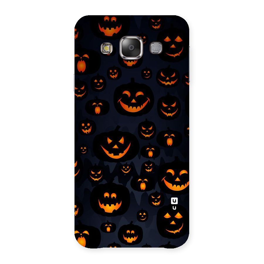 Pumpkin Smile Pattern Back Case for Galaxy E7