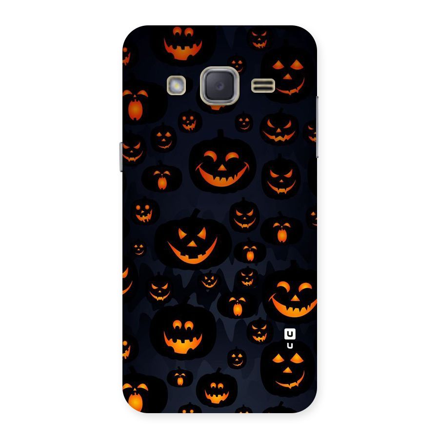 Pumpkin Smile Pattern Back Case for Galaxy J2