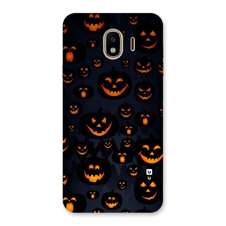 Pumpkin Smile Pattern Back Case for Galaxy J4