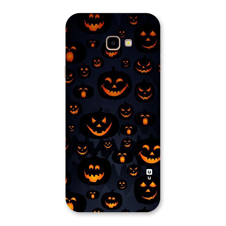 Pumpkin Smile Pattern Back Case for Galaxy J4 Plus