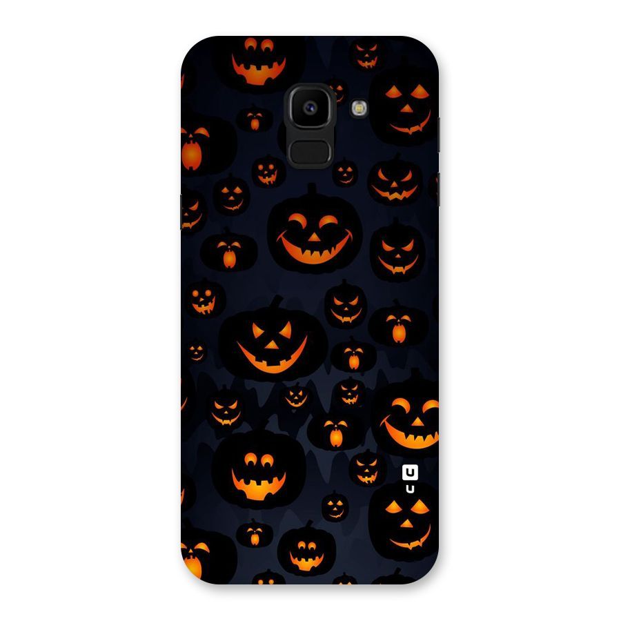 Pumpkin Smile Pattern Back Case for Galaxy J6